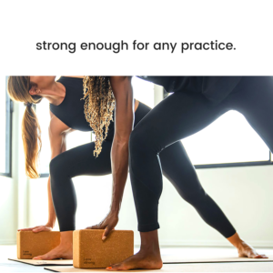 Luxury Cork Yoga Block Set - I Am Strong