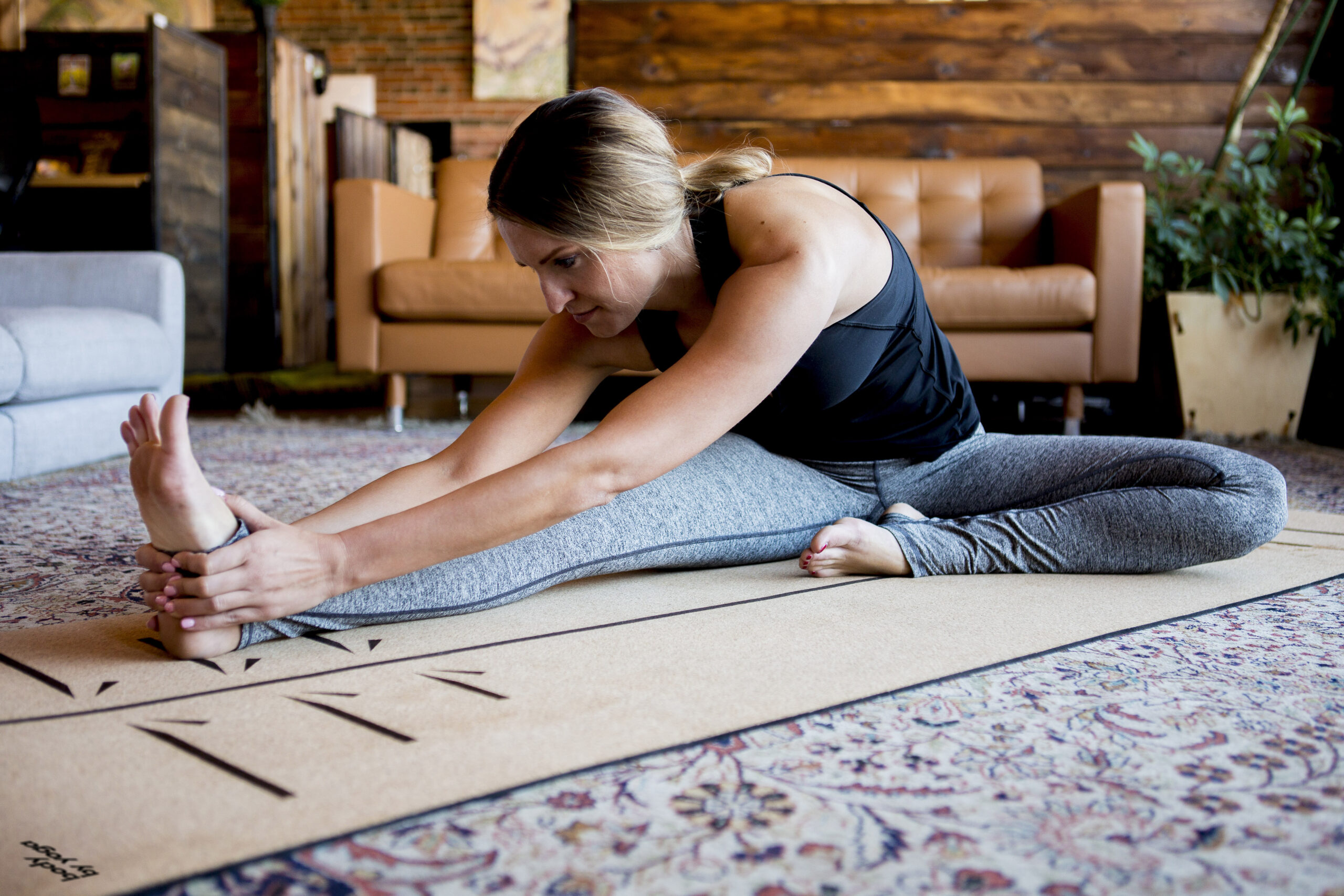 CorkYogis Premium Yoga Mat (Beige)